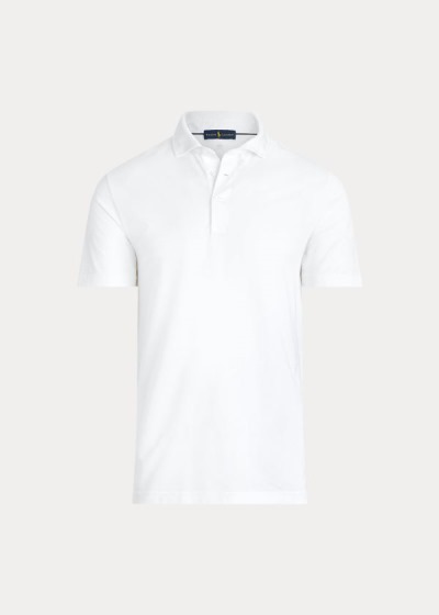 Camisa Polo Ralph Lauren Hombre Blancos - Custom Slim Fit Performance - ZRVNA9652